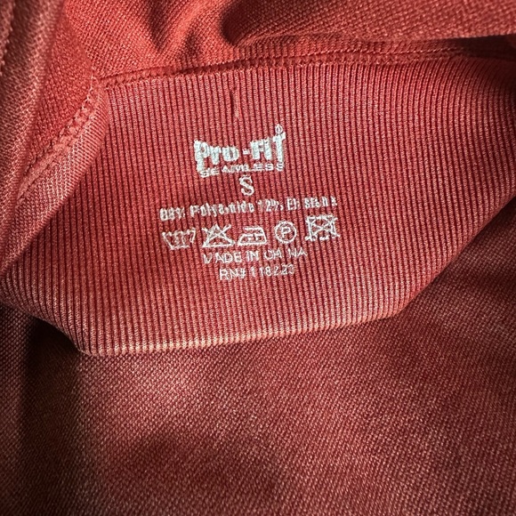 Seamless Ribbed Sports Bra - Warm Rust - Picture 3 of 3